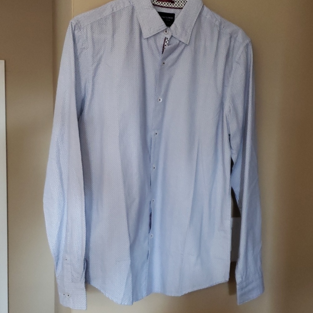 Denim & Flower Button Up